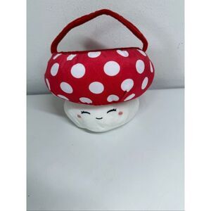 Easter Basked Plush Mushroom Red White